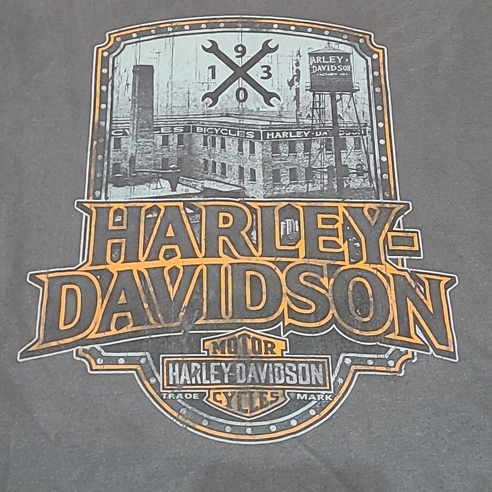 HARLEY DAVIDSON 2017 GRAPHIC BAR & SHIELD LOGO GRAND ISLAND NEBRASKA TEE…